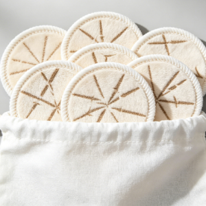 12pcs reusable makeup remover pads with laundry bag
