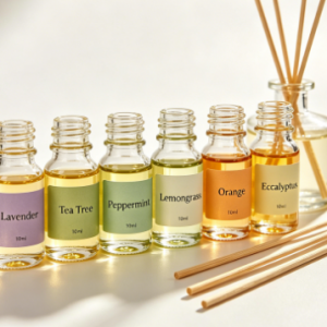 6pcs 10ml pure essential oil set with reed diffusers